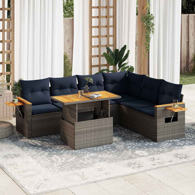 62cm Wide Patio Sofa with Cushions