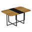 Ensemble de table de salle à manger moderne, peu encombrant, en bois et velours, parfait pour les petits espaces