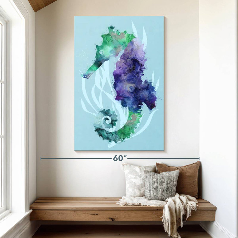 Brampt Mystical Seahorse, 51" H x 34" W