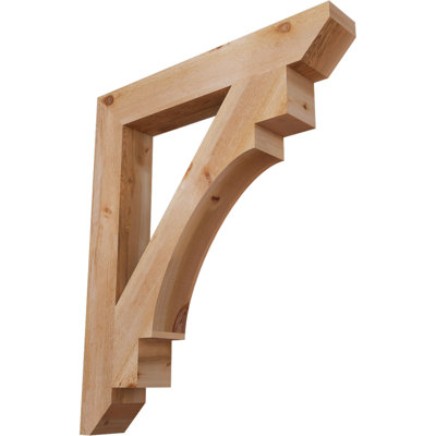 Support en bois / corbeau H 6 po x P 40 po