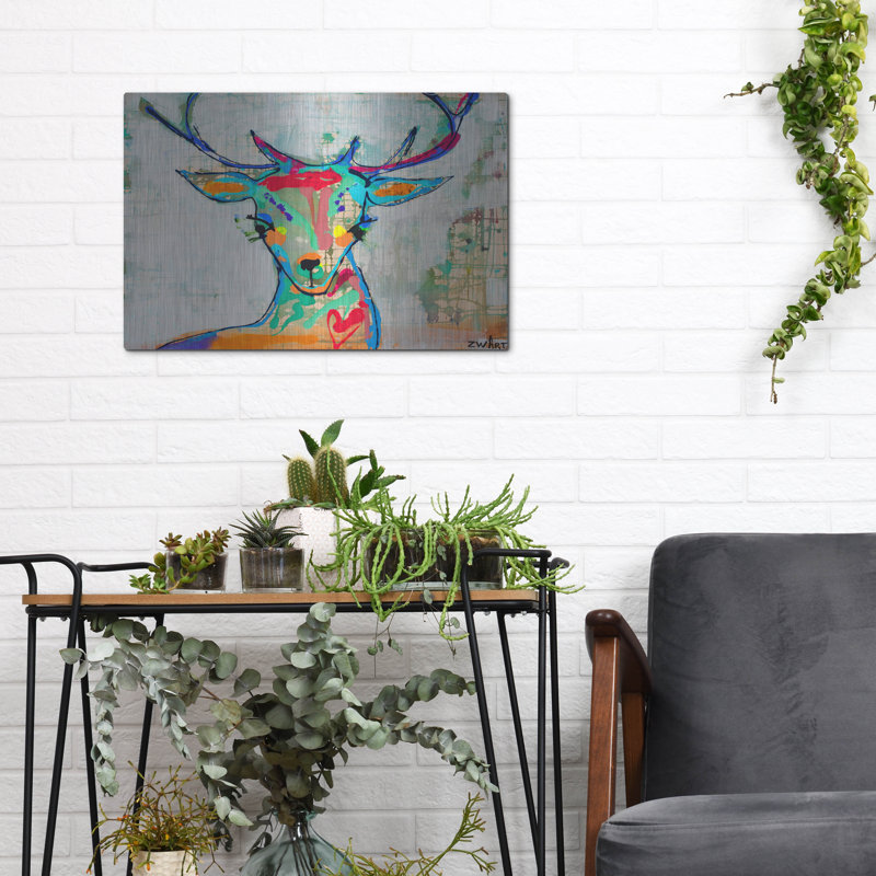 " Deer Mist " by Zwart, 12" H x 16" W
