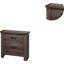 Table de chevet en bois naturel