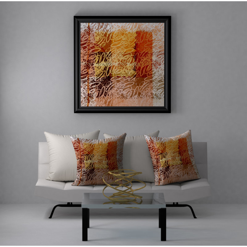 Housse et insert de coussin carré Peak, 18" x 18"