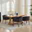 Chaises de salle à manger rembourrées de style moderne Mid-Century avec accoudoirs-129705269