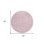 Tapis intérieur lavable rond 8 po