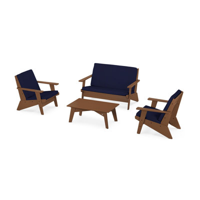 POLYWOOD® Riviera 4-Person Patio Seating Group