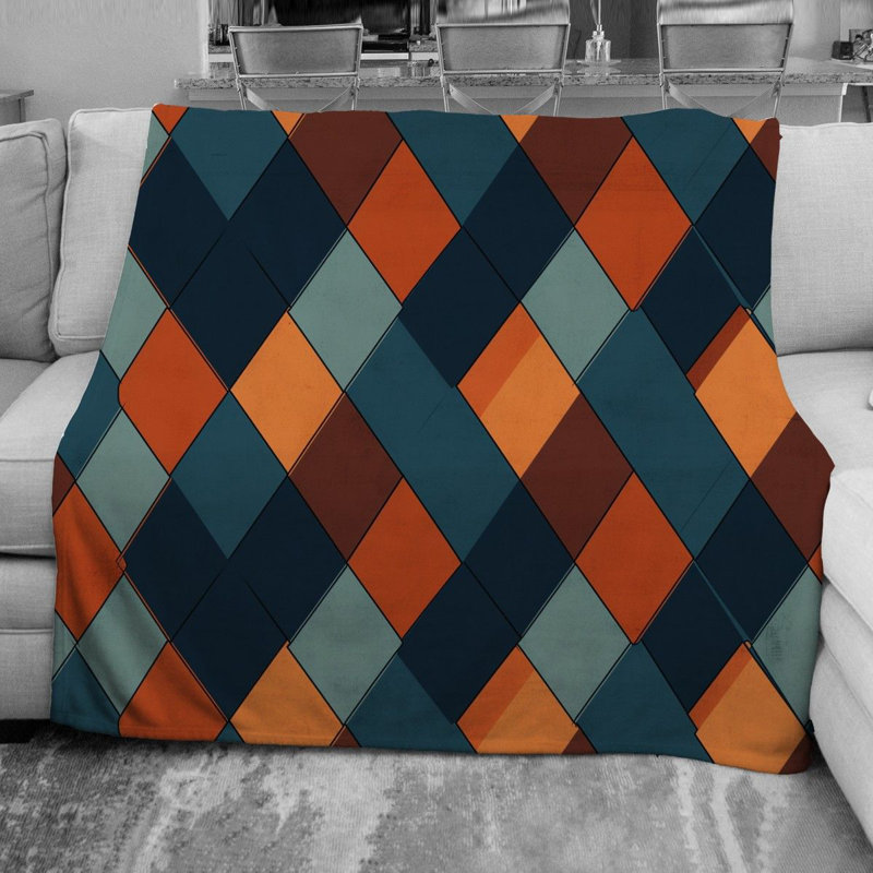 Couverture tartan à carreaux