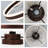 19.7" Low Profile Modern Ceiling Fan with Lights and Remote, Flush Mount Smart Ceiling Fans Brown Fandelier for Bedroom-2120012714