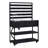4-Piece Outdoor Rolling Kitchen Island with Sink, Stainless Top & Movable Shelves (Black)-129470460