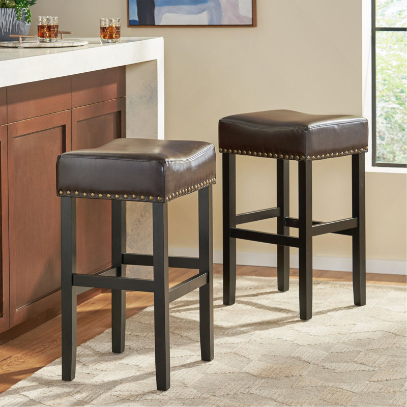 Ensemble de tabouret de comptoir en cuir élégant et confortable pour la maison ou le bureau