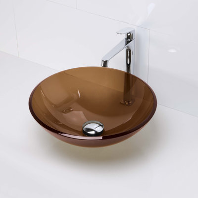 DECOLAV Translucence 5.5'' Glass Circular Bathroom Sink