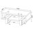 Garven Coffee Table with Shelf-2092649447