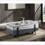 Gris et gris Table basse blanche à plateau relevable ultrabrillant pour le salon, rangement polyvalent et amp; Espace de travail
