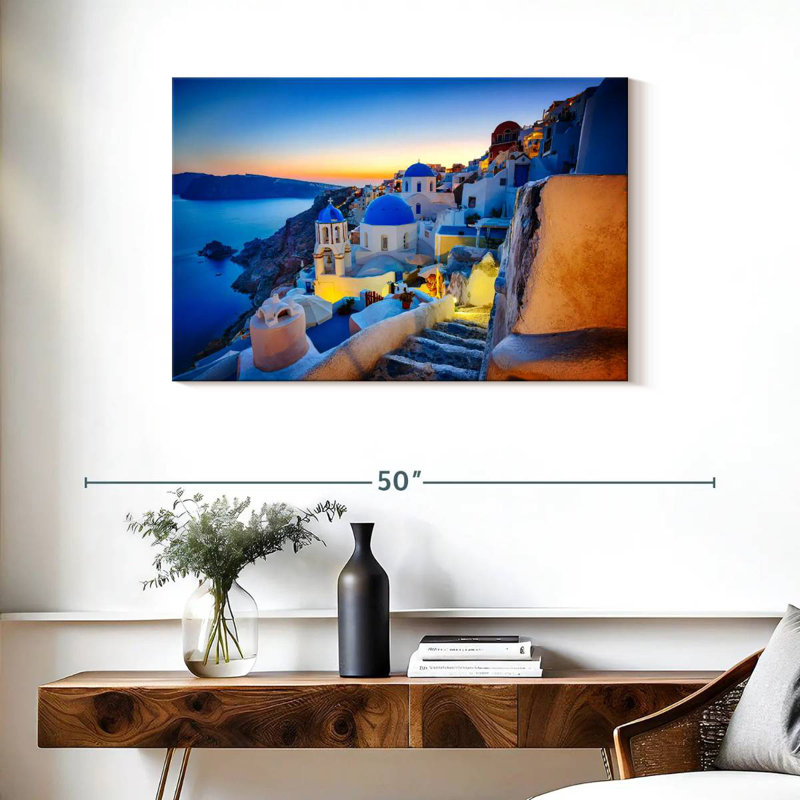 Ravi Dusky Oia, 24" H x 36" W