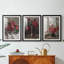 Imprimé floral rétro CCLXII - impression encadrée sur mesure de qualité supérieure - 3 pièces-1645428768-1645428769