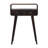 Mini California Walnut Curved Console Table