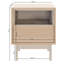 45cm W Manufactured Wood Bedside Table