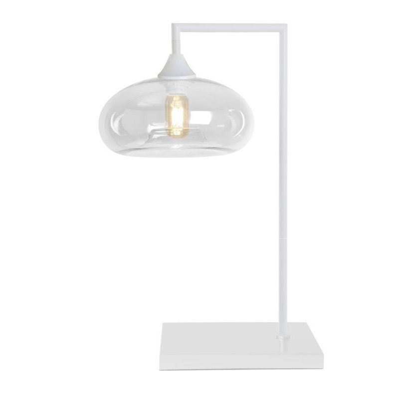 Onasander Metal Table Lamp, White