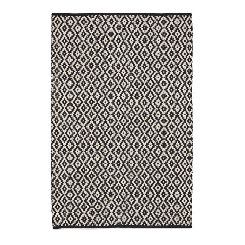 Hazuko Geometric Cotton Hand Braided 120cm X 170cm Area Rug