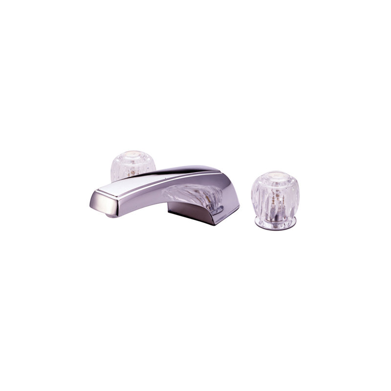 Double Handle Deck Mounted Roman Tub Faucet, Chrome