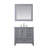 Isla 36'' Single Bathroom Vanity with Stone Top-1026185885-1026185880
