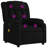 Vidaxl Massage Recliner Chair Black Polyester, Metal, Plywood, Foam