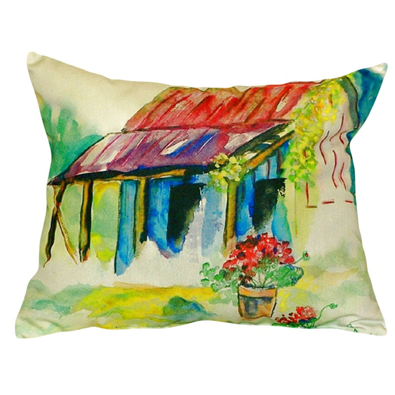 Coussin décoratif d'extérieur Barn and Geranium