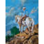 Le cavalier | Acrylique sur toile | Par Jyoti Rathore | Sans cadre