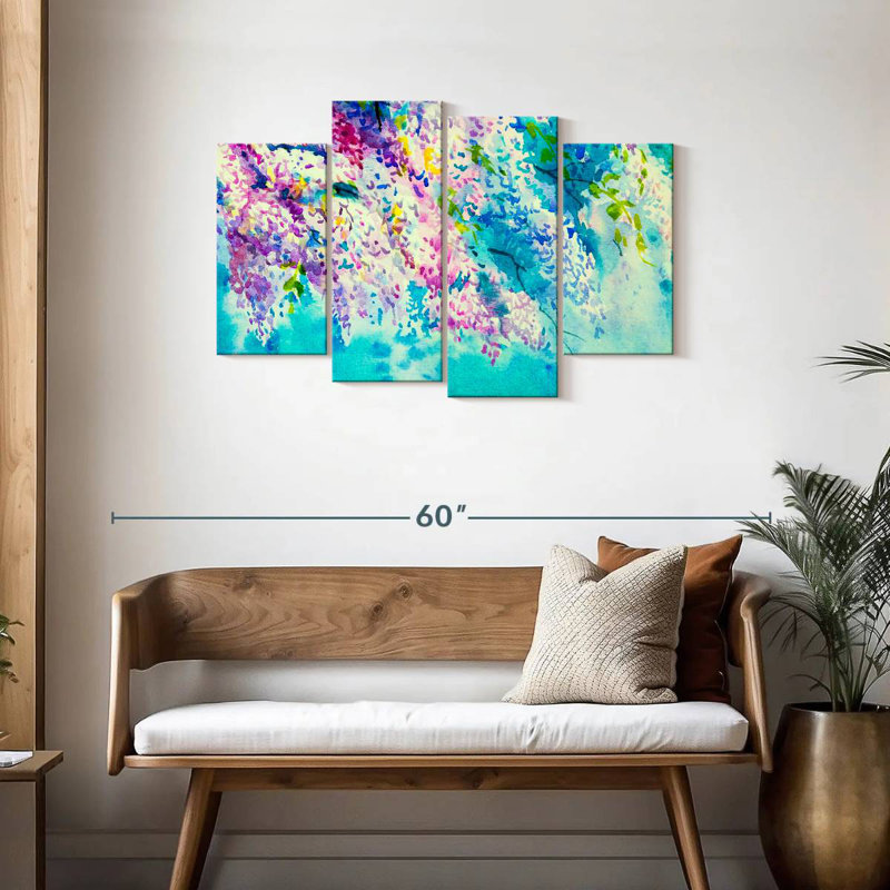 Harnek Wisteria Flowers, H 27 po x l 43 po