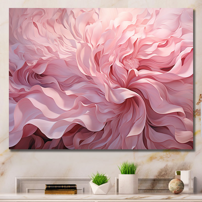 «Absecon - Abstract Spirals», art mural, Toile tendue, H 34 po x l 44 po x P 1,5 po