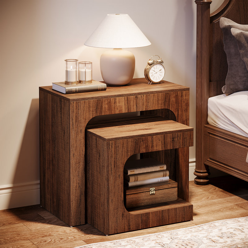 Nesting End Tables - Set Of 2 Side Table For Living Room