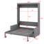 Lit escamotable mural Murphy avec coussin
