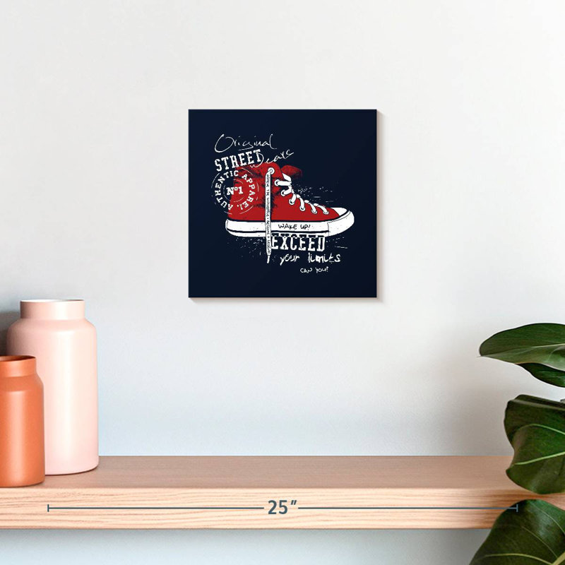 Tergel Sneaker Typography, 10" H x 10" W