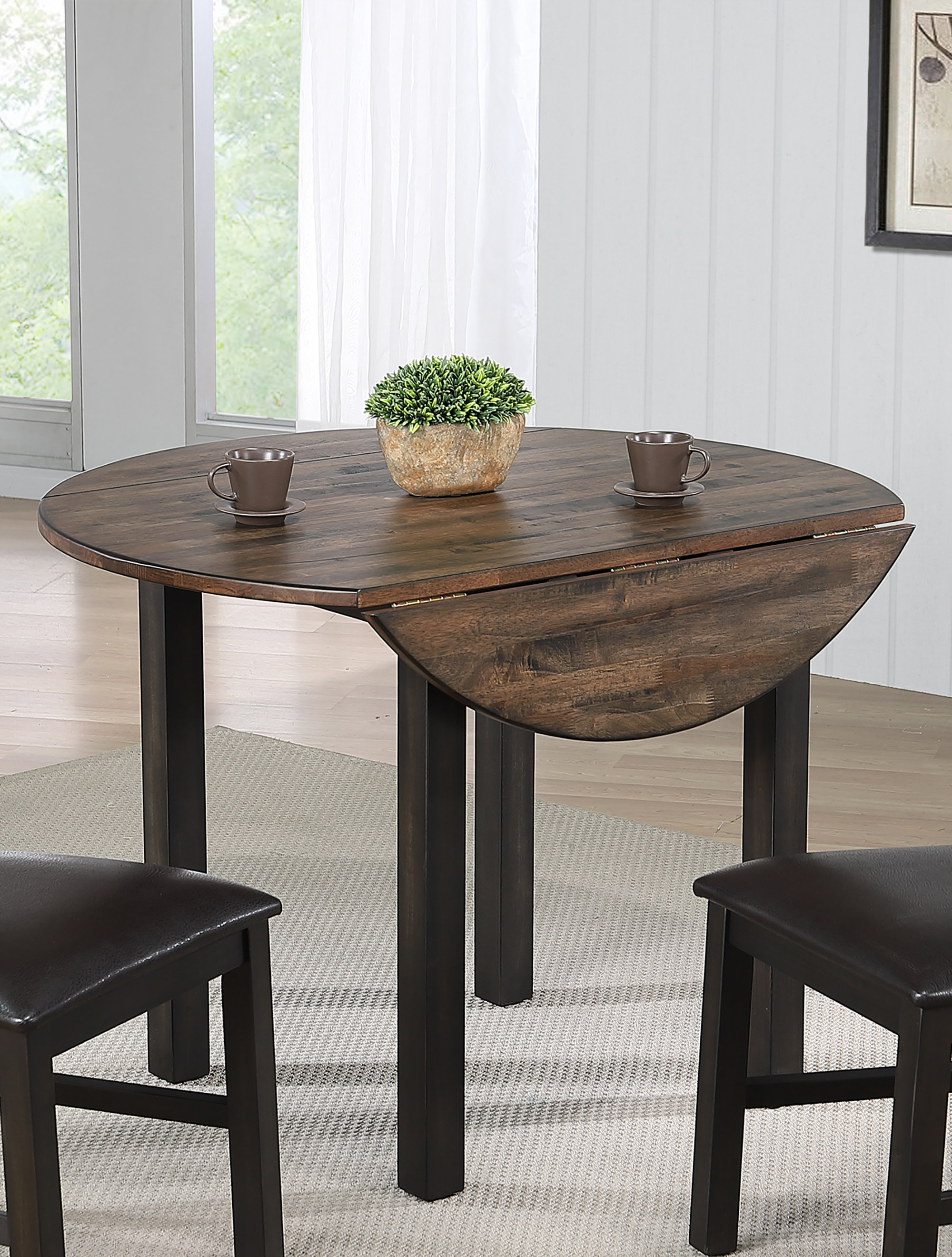 Three Posts Athey Drop Leaf Solid Wood Dining Table & Reviews - Wayfair ...