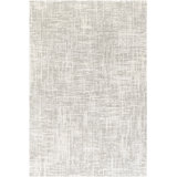 Baucom Abstract Light Gray/Ivory Area Rug
