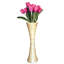 Vase de plancher décoratif en bambou décoratif moderne en forme de sablier, 27 pouces brun-1463984929