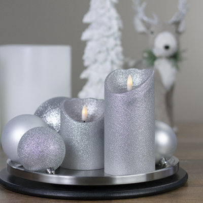 4" LED Flameless Battery Operated Wax Candle