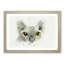Sphynx Cat with Amber Eyes in Abstract - Framed Print-55726585-55726595