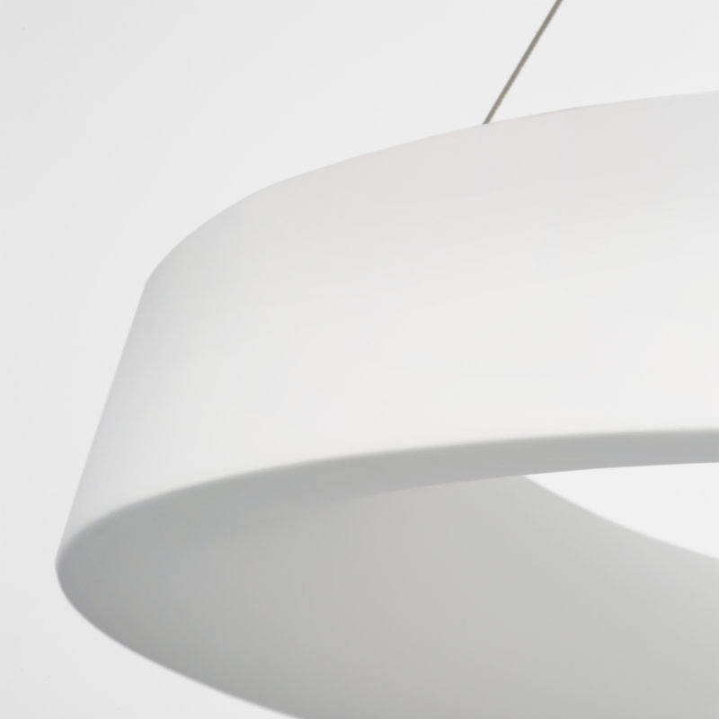 Neptune 6 - Light LED Chandelier, Matte White
