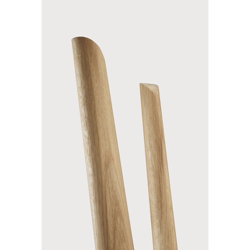 PI Solid Wood 4 - Hook Freestanding Coat Rack, Natural