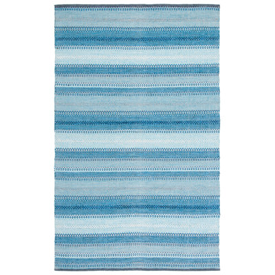 Montauk Flat Weave Cotton Striped Rug