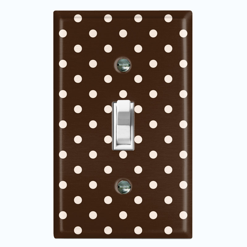 Patterned 1 - Gang Toggle Light Switch Standard Wall Plate