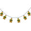 Noël en pain d'épice 10 carats, lumières claires, fil vert