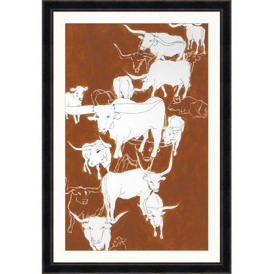 Rustic Cattle 2 Print
