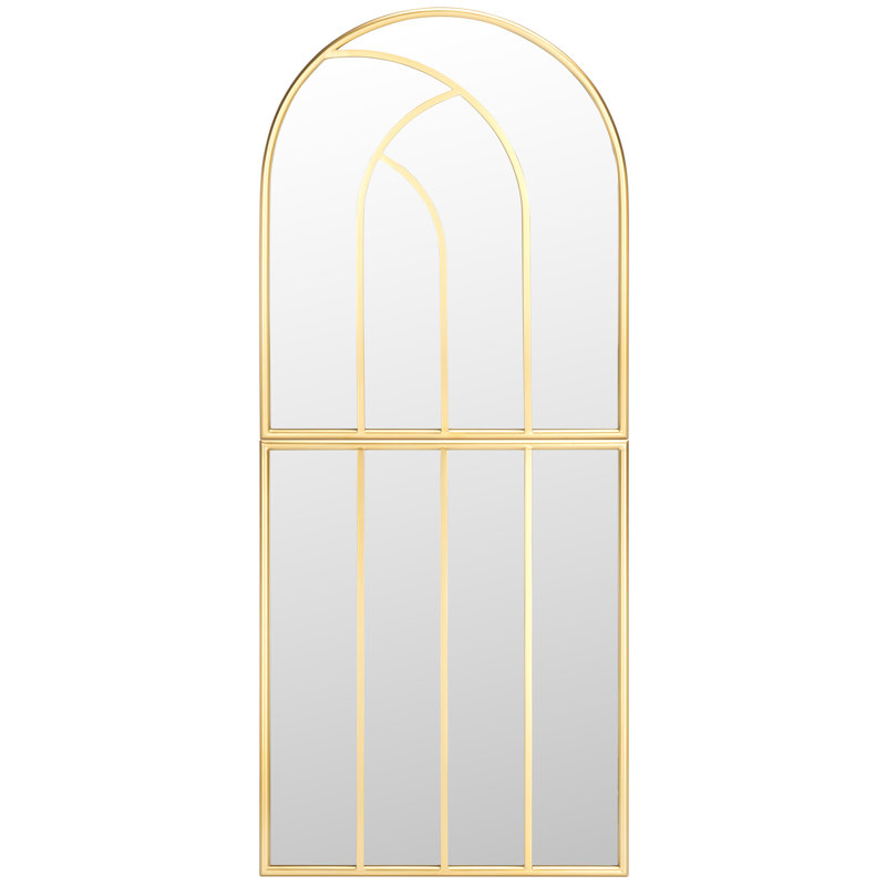 Samar Iron Window Pane Wall Mirror