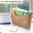 Hand-Woven Water Hyacinth Storage Box And File, Book, Newspaper, File Organizer, Decorative Storage Box With Handle