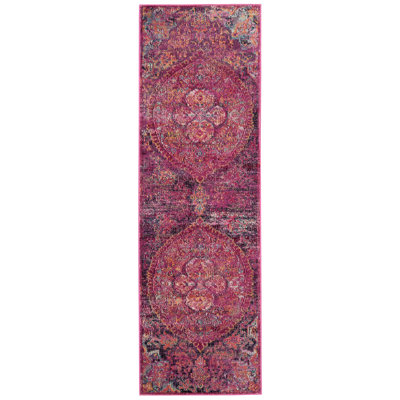 Tapis oriental fuchsia / mauve