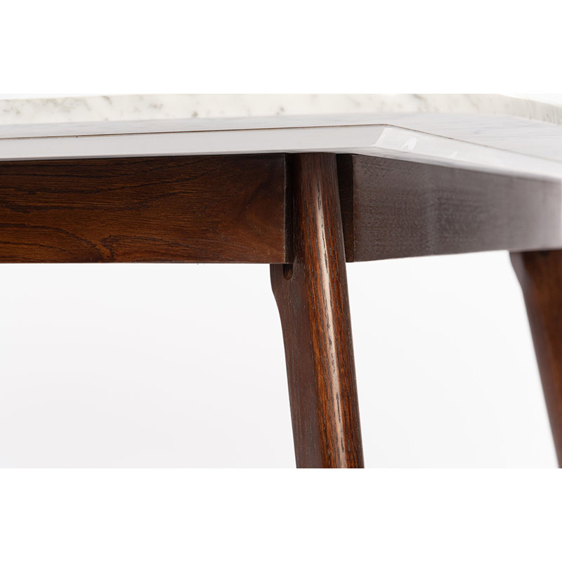 Table de salle à manger Crist Klima, Noyer, H 29,5 po x L 31,5 po x l 31,5 po