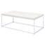 Table basse avec base luge pour système de configuration rectangulaire d'espaces de vie