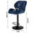 Dequavious Swivel Upholstered Adjustable Height Counter Stool with Metal Frame-1219809669
